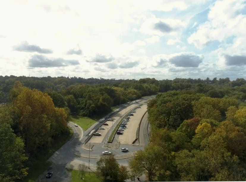 I-70 Park and Ride Trailhead at Gwynns Falls Leakin Park