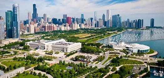 Promontory Point Trail Access at Chicago Lakefront Trail
