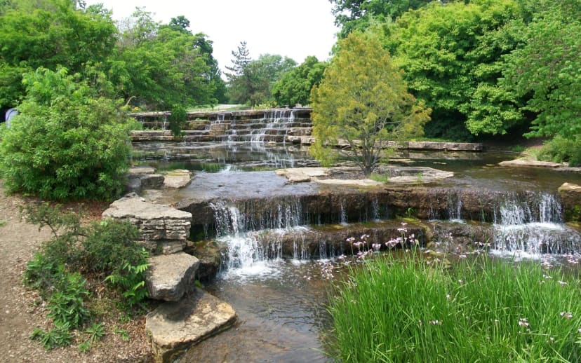 Franklin Park Cascades in a 2008 photograph, before the 2026 closure