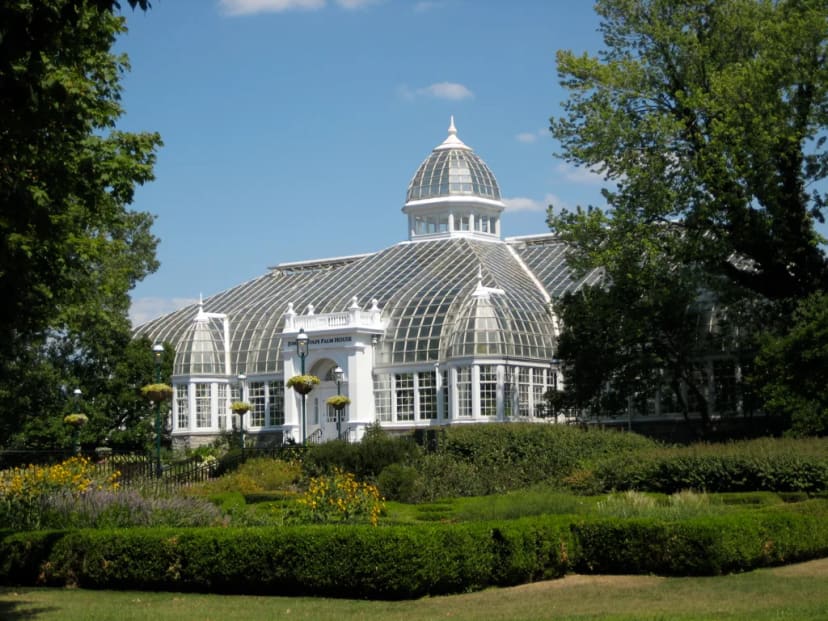 Palm House exterior at Franklin Park Conservatory