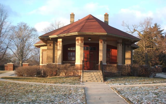Goodale Park Shelterhouse exterior and entrance