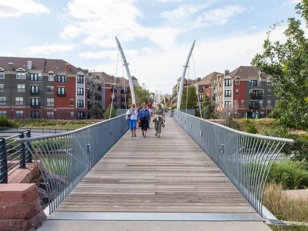 Millennium Bridge connection at Commons Park