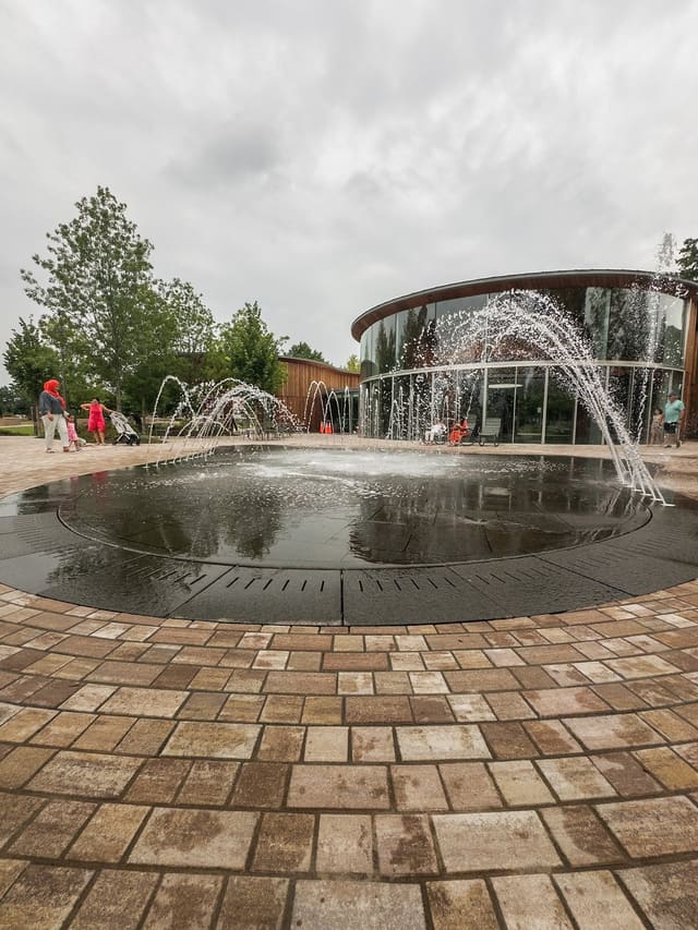 Sprayground at Academy Plaza in Downtown Cary Park