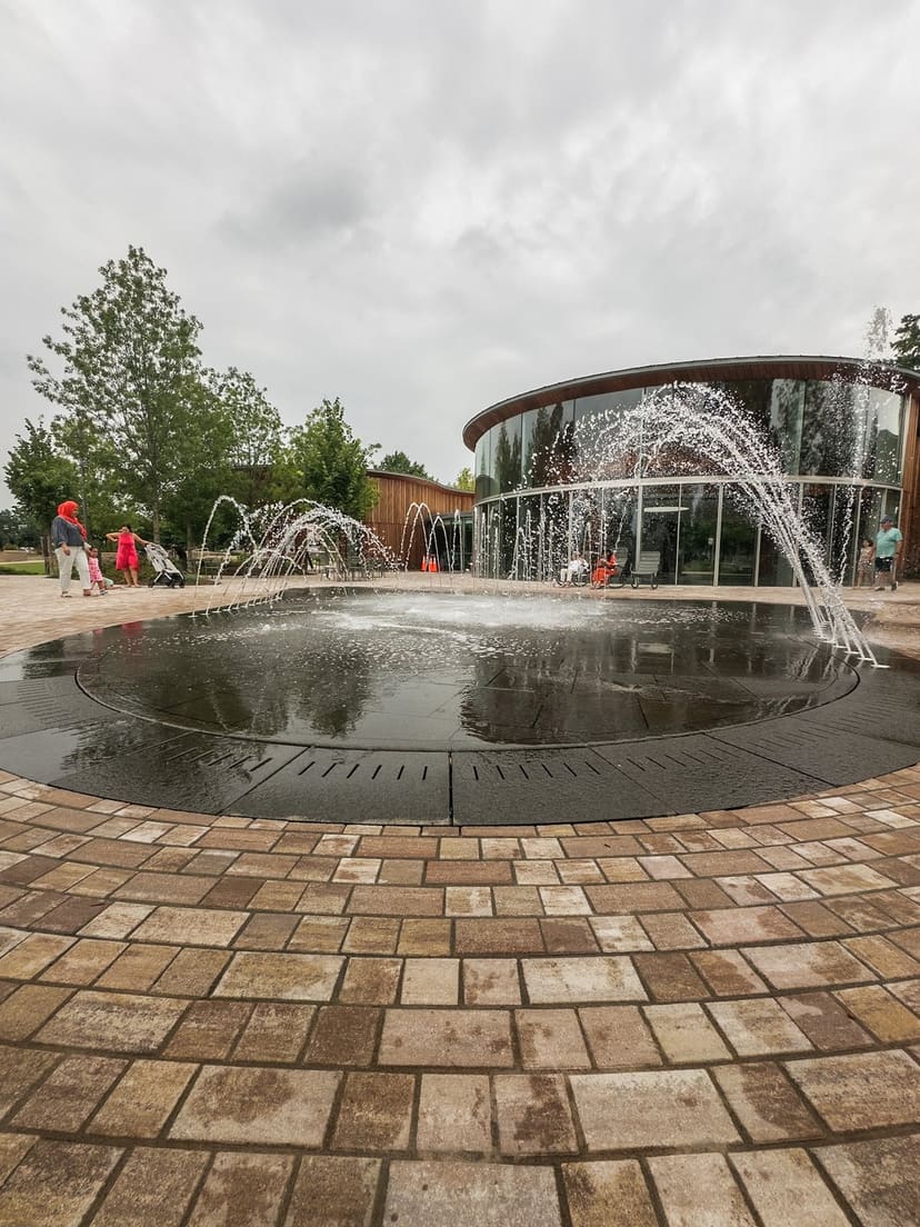 Sprayground at Academy Plaza in Downtown Cary Park