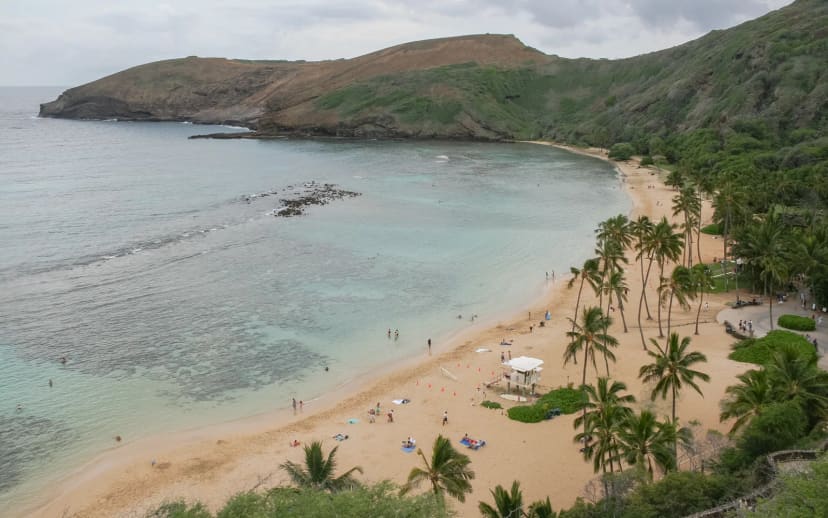 Hanauma Bay Nature Preserve in the Honolulu and Oahu area