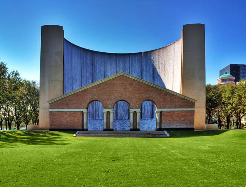 Live oak allée at Gerald D. Hines Waterwall Park