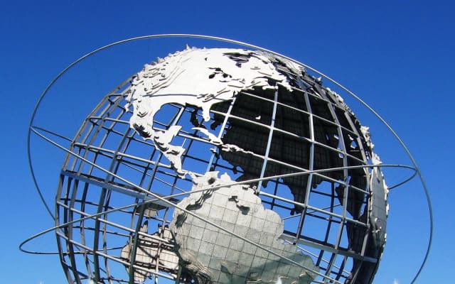 Unisphere and Fountain of the Planets at Flushing Meadows Corona Park