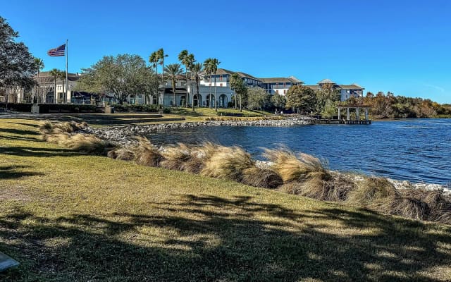 Boat ramp and picnic area at Lake Baldwin Park