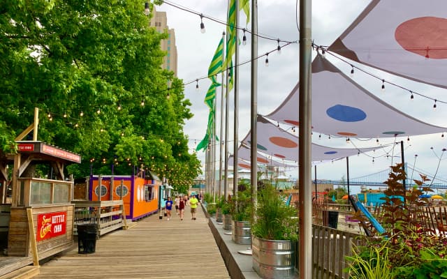 Hammock Grove and Lazy Hammock at Spruce Street Harbor Park