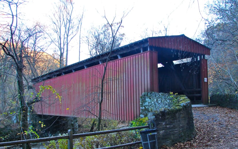 Thomas Mill Covered Bridge at Wissahickon Valley Park