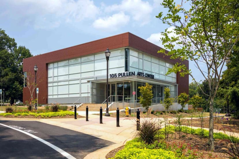 Renovated exterior of Pullen Arts Center