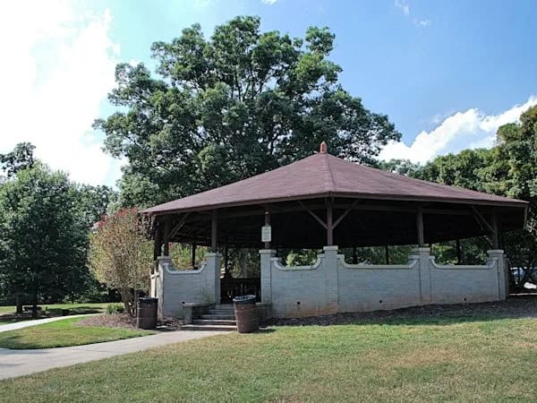Circular Shelter 4 beside Pullen Park's upper parking lot