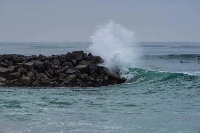 Warm Water Jetty in Carlsbad, California