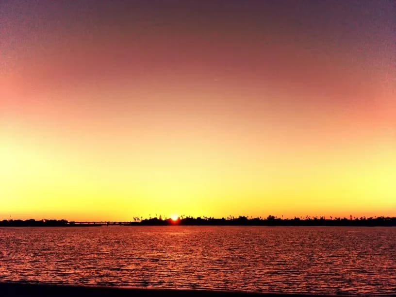Fiesta Island at Mission Bay Park in San Diego