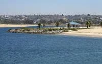 South Shores Park and Boat Launch at Mission Bay Park in San Diego