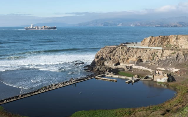 Sutro Baths and Lands End Lookout at Lands End