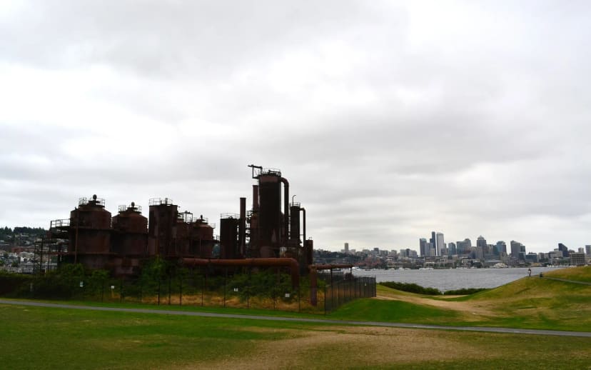 Gas Works picnic shelter at Gas Works Park