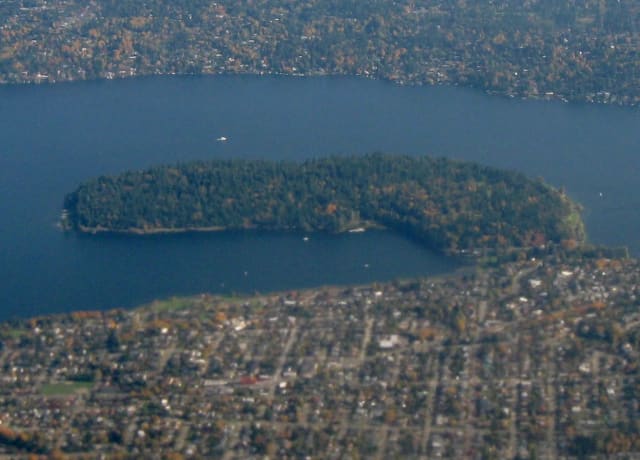 Seward Park swimming beach at Seward Park