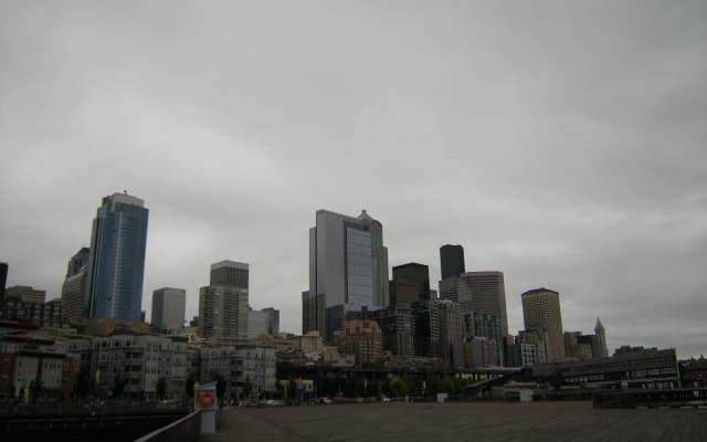 Pier 62 and floating dock at Waterfront Park