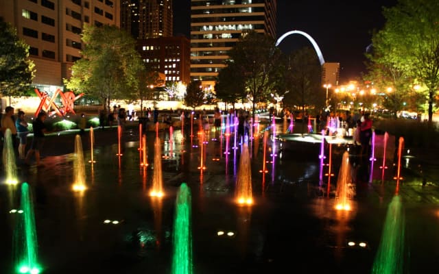 Children's Spray Plaza at Citygarden Sculpture Park