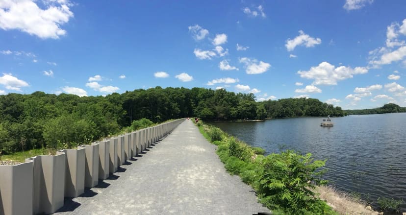 Burke Lake Dam & State Boat Launch at Burke Lake Park