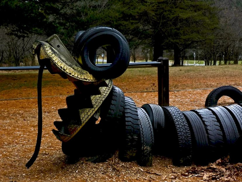 Tire Playground at Seneca Creek State Park