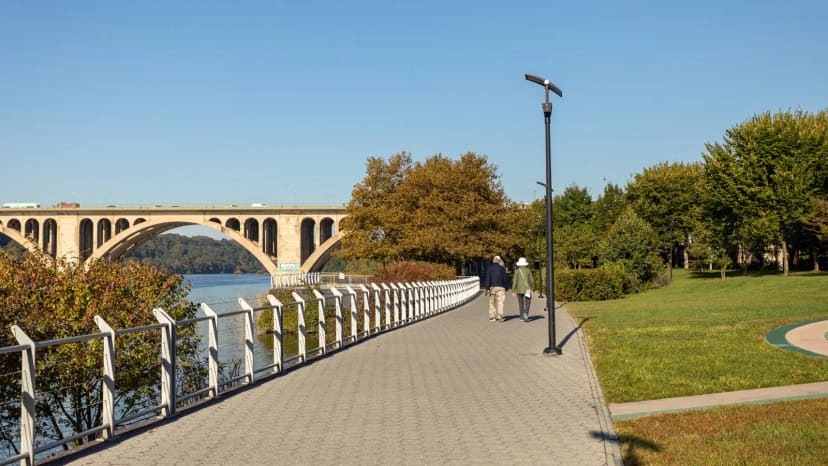 Georgetown Waterfront Park in Washington, DC