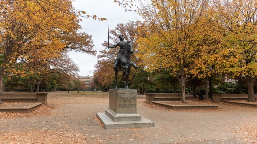 Joan of Arc Statue at Meridian Hill Park (Malcolm X Park)