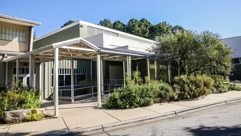 Exterior of the Green Road Park community center